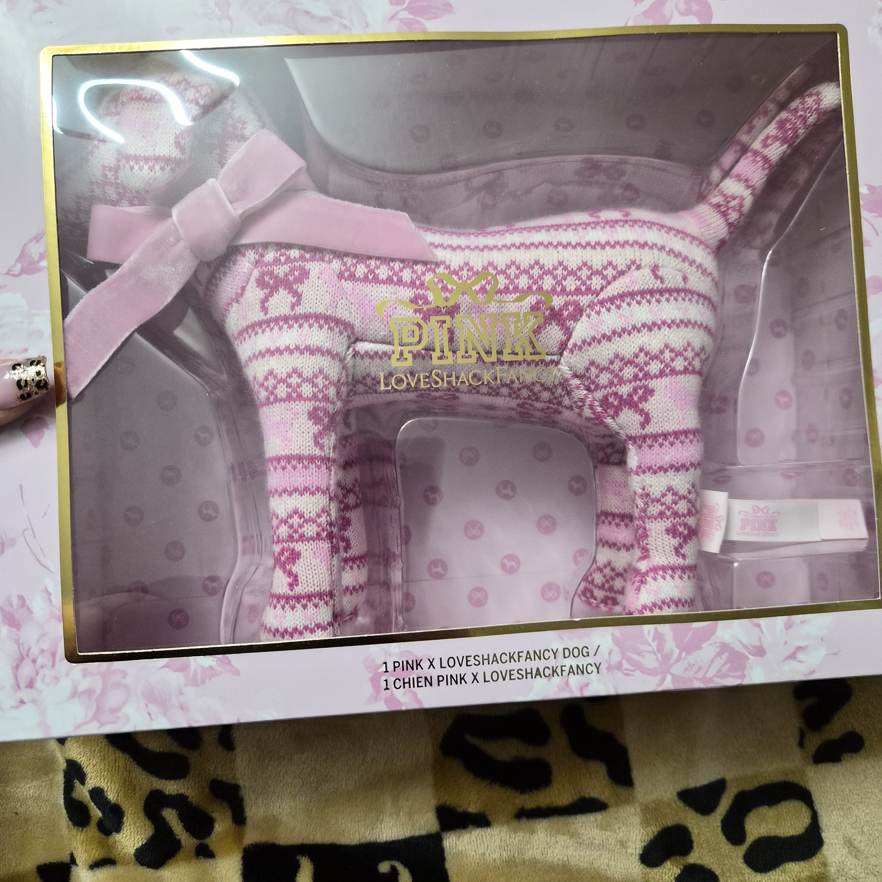 Loveshackfancy Pink Patterned Dog Plush